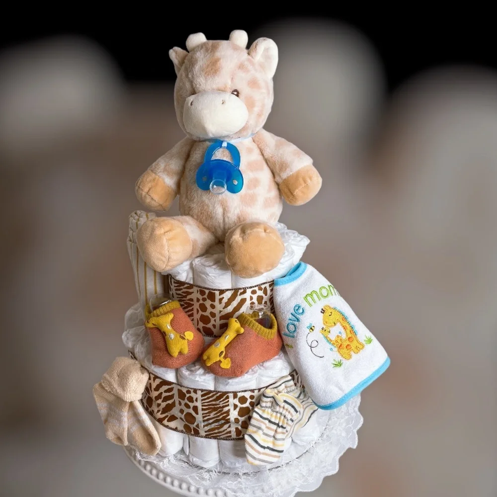 Giraffe Diaper Cake